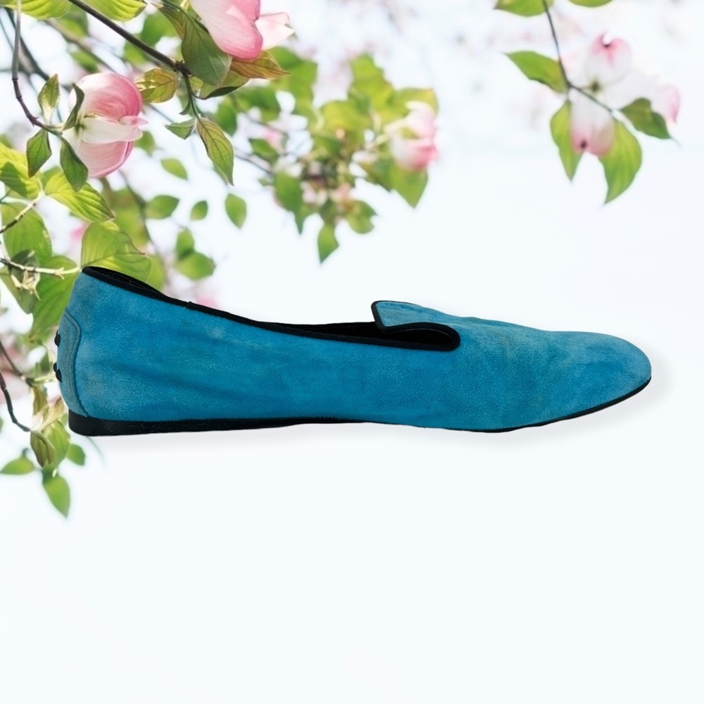 TODS Blue Loafers Car Shoe